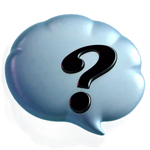 Question Mark In Thought Bubble Png 04292024 PNG image