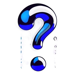 Question Mark In Water Drop Png 11 PNG image