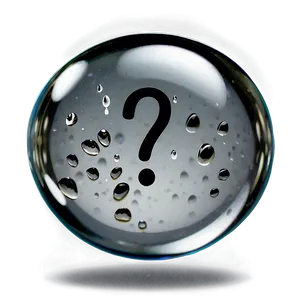 Question Mark In Water Drop Png Ypr PNG image