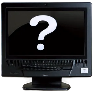 Question Mark On Computer Screen Png Mju57 PNG image