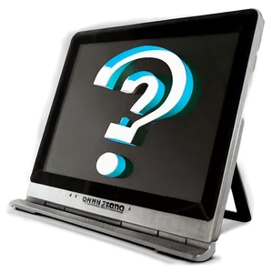 Question Mark On Computer Screen Png Uqt PNG image