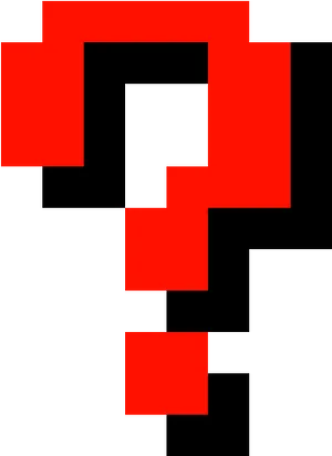 Question Mark Pixel Art PNG image