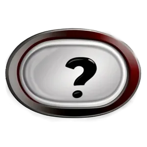 Question Mark Transparent Badge Png 05262024 PNG image