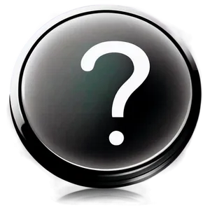 Question Mark Transparent Button PNG 05262024