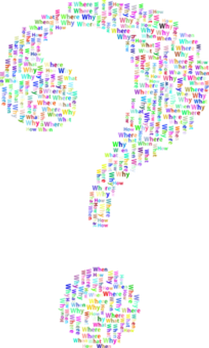 Question Mark Word Cloud