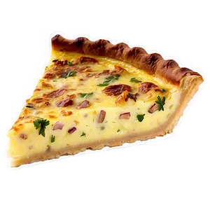 Quiche Lorraine Slice PNG 05212024