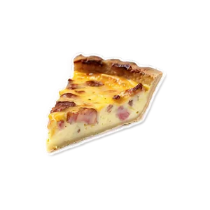 Quiche Lorraine Slice PNG 7