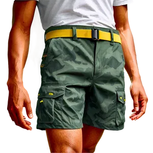 Quick Dry Cargo Shorts Png 06282024 PNG image