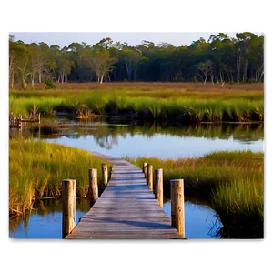 Quiet Marsh Walkway PNG 06202024