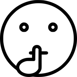 Quiet_ Sign_ Emoji PNG image
