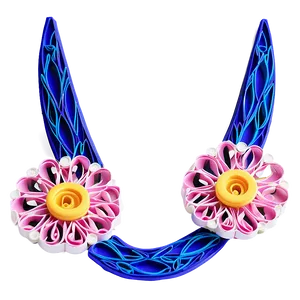 Quilled Rolled Flower Design Png 64 PNG image