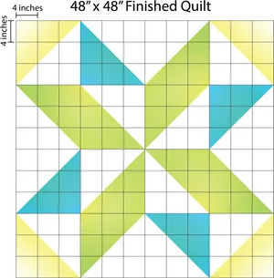 Quilt Design Graph Paper48x48 PNG