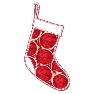 Quilted Christmas Stocking PNG 06132024