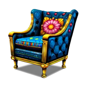 Quirky Cartoon Armchair PNG 06262024 PNG