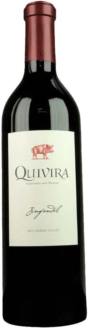Quivira Vineyards Zinfandel Wine Bottle PNG