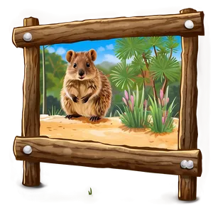Quokka Habitat Scene PNG Ixt PNG