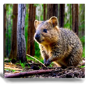 Quokka In Forest Setting PNG 06242024