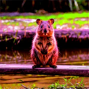 Quokka In Nature PNG 67