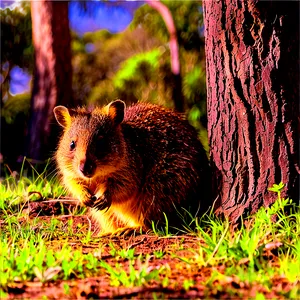 Quokka Under Tree Shade Png 74 PNG image