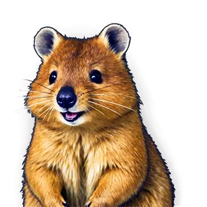 Quokka With A Smile PNG Biv87 PNG