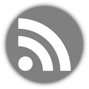 R S S Feed Icon Gray Background PNG