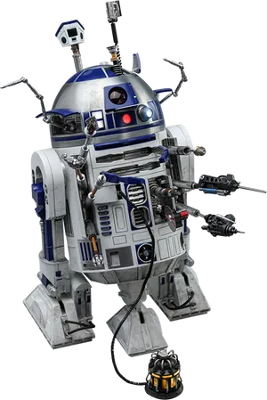 R2 D2 Fully Equipped Star Wars Droid PNG image