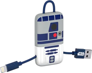 R2 D2 Powerbankwith Cable