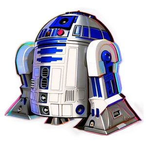 R2d2 Hologram Projection Illustration Png Fxs71 PNG image