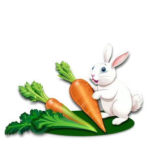 Rabbit And Carrot PNG 05062024