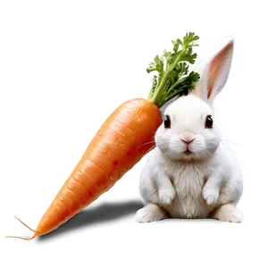 Rabbit And Carrot PNG Vot