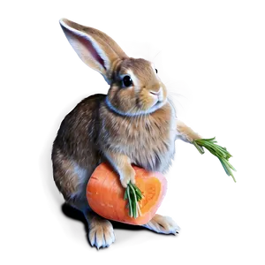 Rabbit Carrot PNG Bll52