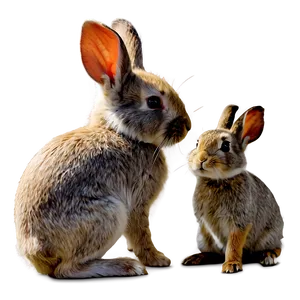 Rabbit Family PNG 05062024