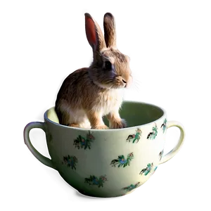 Rabbit In Cup PNG 05062024 PNG