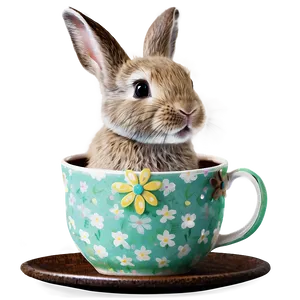 Rabbit In Cup PNG Ymv97 PNG