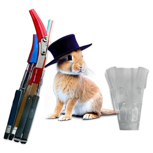 Rabbit In Hat PNG 44