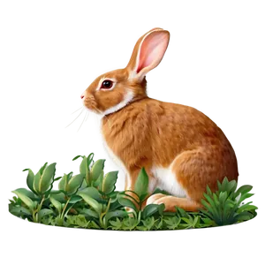 Rabbit Pattern PNG Bjy