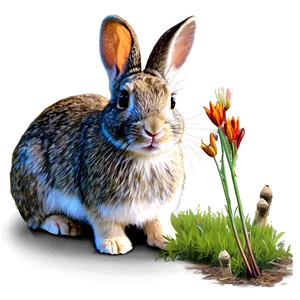 Rabbit Sketch PNG 05062024