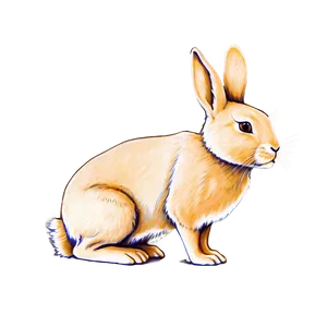 Rabbit Sketch PNG Myo54