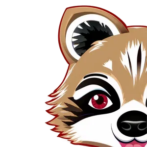 Raccoon Cartoon Character PNG 23