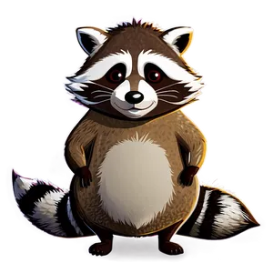 Raccoon Cartoon Character PNG Ieh