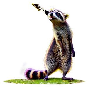 Raccoon Character Mascot PNG Eqi