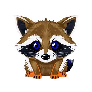 Raccoon In Cartoon Style Png 83 PNG image