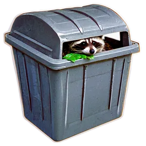 Raccoon In Garbage Adventure PNG 05232024 PNG