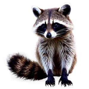 Raccoon In Moonlight PNG 05232024