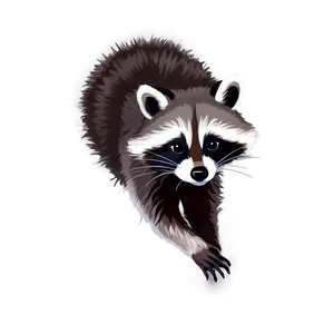 Raccoon In Moonlight PNG Nlm PNG