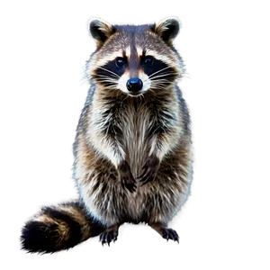 Raccoon In Moonlight PNG Sed PNG