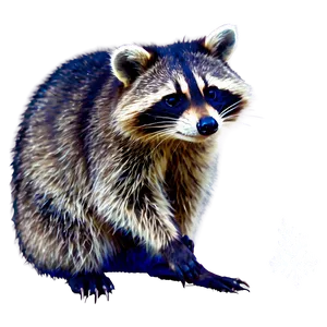 Raccoon In Snow PNG 68