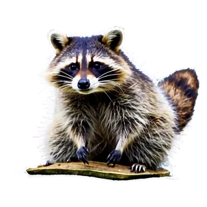 Raccoon In Snow PNG Djs