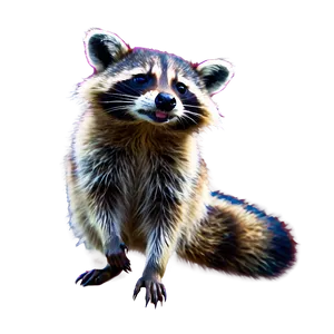 Raccoon In Snow PNG Efu75