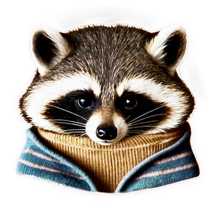 Raccoon In Sweater Png 05242024 PNG image